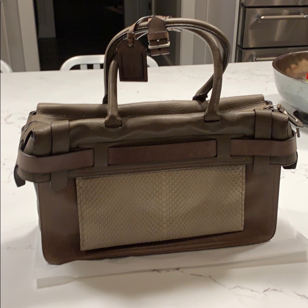 Reed Krakoff Inside Out Leather and Python Bag